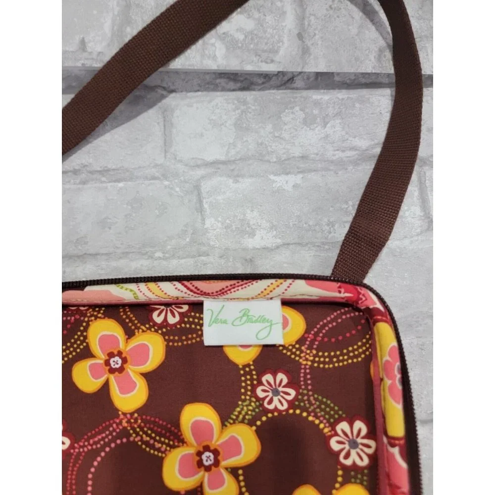 Vera Bradley Buttercup Hard Shell Tablet Case 1/2010 Retired Brown Laptop Floral